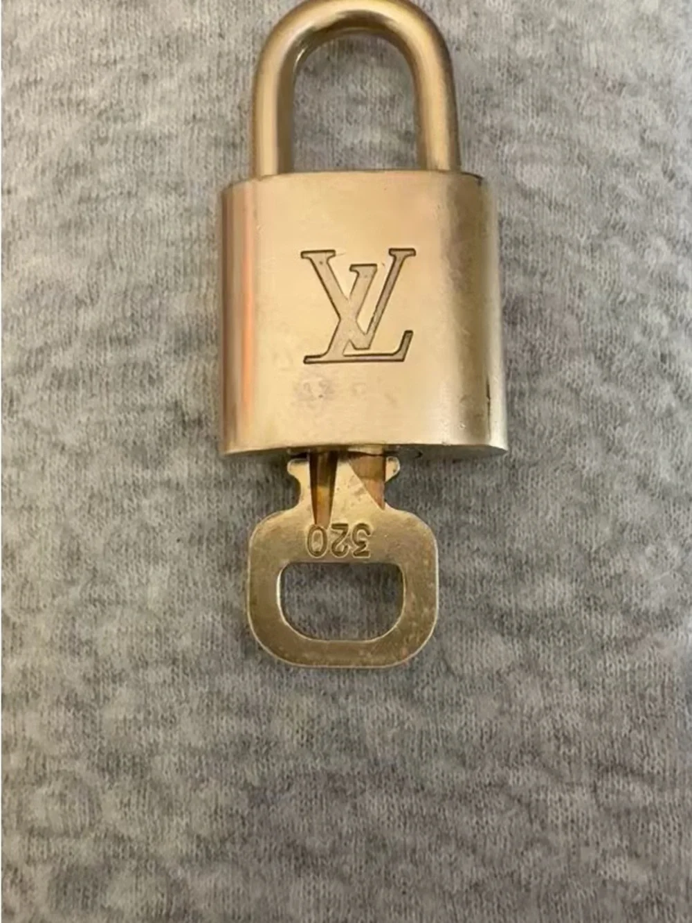 Vintage Louis Vuitton Luggage Padlock Adjustable Necklace With Matching Key
